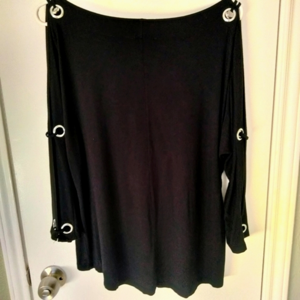 Cable and Guage slit sleeve shirt